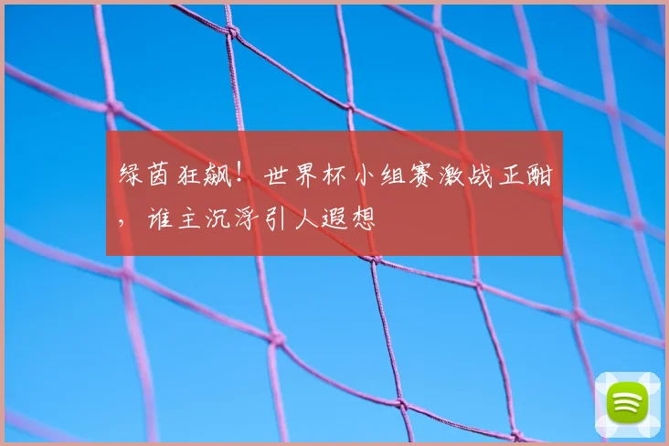绿茵狂飙!世界杯小组赛激战正酣,谁主沉浮引人遐想